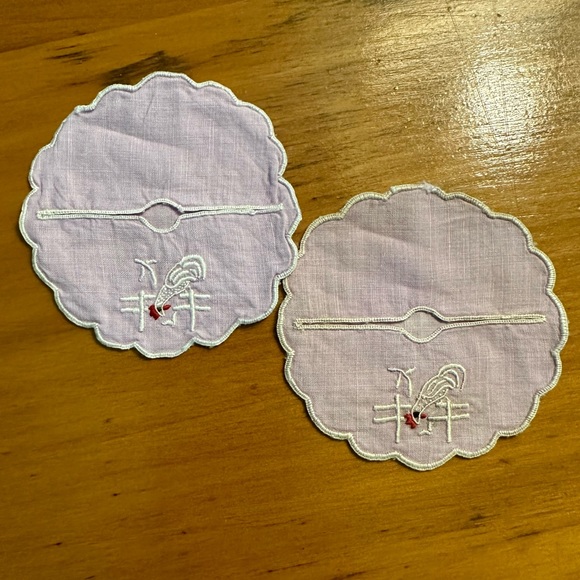 Pale Lavender Wine Coasters - Wine Slippers - Set of 8 - Picture 6 of 10
